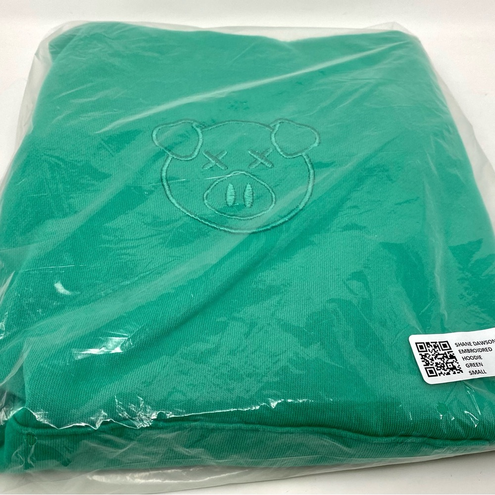 Shane Dawson Pig Hoodie NEW SEALED Emerald Green Jeffree Star Unisex SMALL - Picture 5 of 12